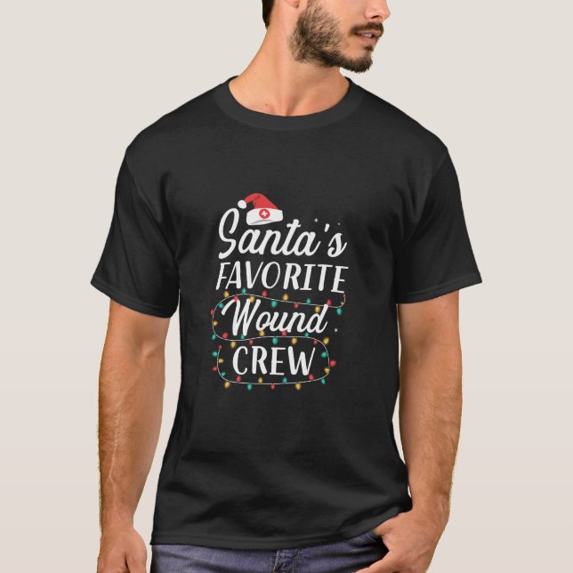 T-shirt Idée cadeau de l'infirmière de Noël Santas Favorit (Devant)