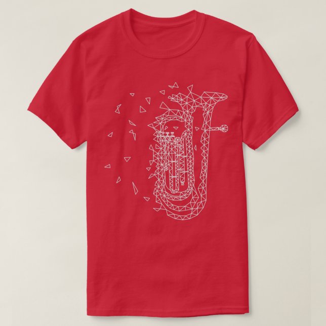 T-shirt Idée cadeau de Tuba Player  (Design devant)
