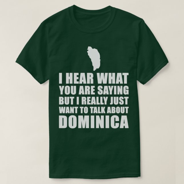 T-shirt Idée cadeau de voyage Dominica (Design devant)
