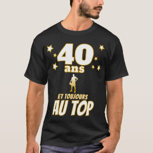 T-shirt Idée cadeau Homme 40 ans de basket-ball sportif