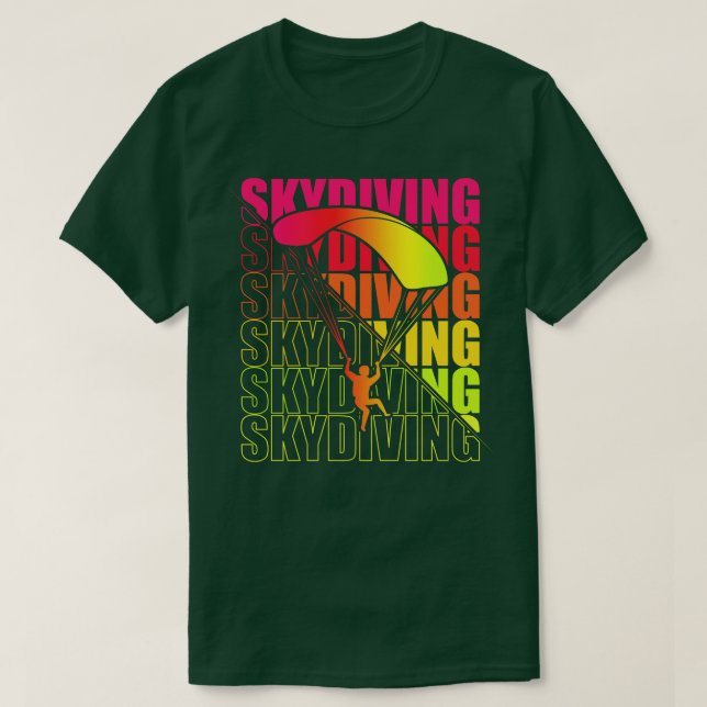 T-shirt Idée cadeau parachutiste parachute skydiver s (Design devant)
