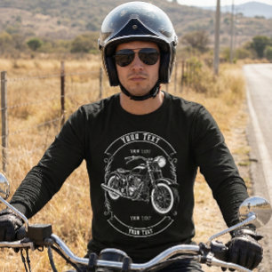 T-shirt Idée cadeau personnalisée pour motard avec texte p