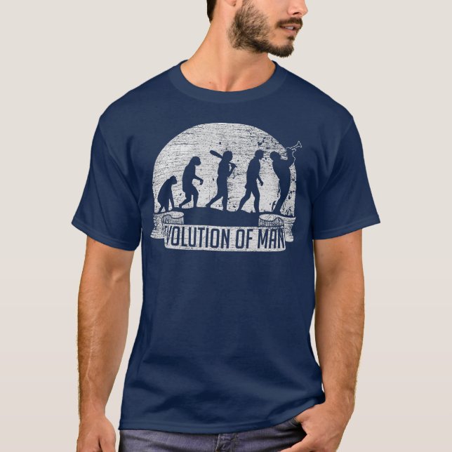 T-shirt Idée cadeau Trumpeter de l'évolution Trumpeter Tru (Devant)