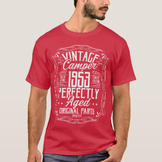 T-shirt Idée d'anniversaire 1953 campeur scout camping 195