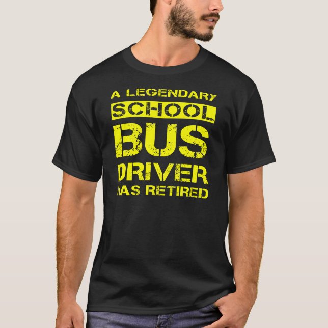 T-shirt Idée de cadeau de départ pour chauffeur de bus sco (Devant)