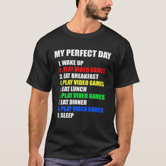 T-shirt IDÉE DE CADEAU Le Jeu Parfait Surprise Pour Gamer (Devant)