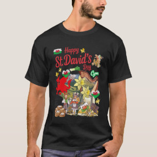 T-shirt Idée de costume de la Saint-David pour les enfants