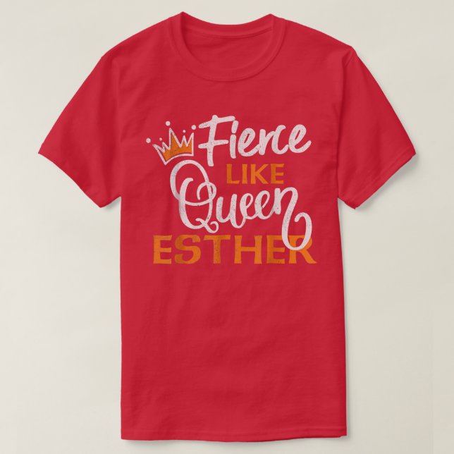 T-shirt Idée de costume heureux pour Pourim Reine Esther H (Design devant)