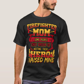 T-shirt Idée de héros de pompier maman pompier