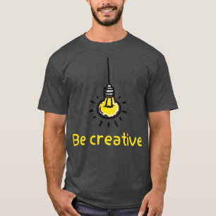 T-shirt idée de lampe créative être cool créatif