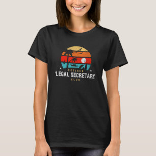 T-shirt Idée de retraite de style rétro Secrétariat juridi