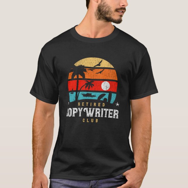 T-shirt Idée de sac de retraite de style rétro Auteur retr (Devant)