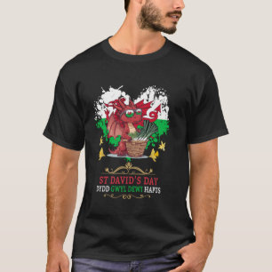 T-shirt Idée de tenue de drapeau gallois pour les enfants