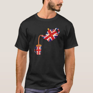 T-shirt Idée Drapeau Union Jack Pour Enfants Et Expatriés 
