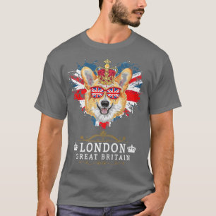 T-shirt Idée Londres Pour Les Enfants Avec Drapeau Union J