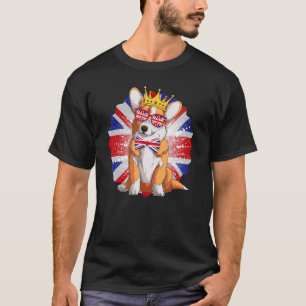 T-shirt Idée Union Jack Pour Les Enfants Avec Jubilee Corg