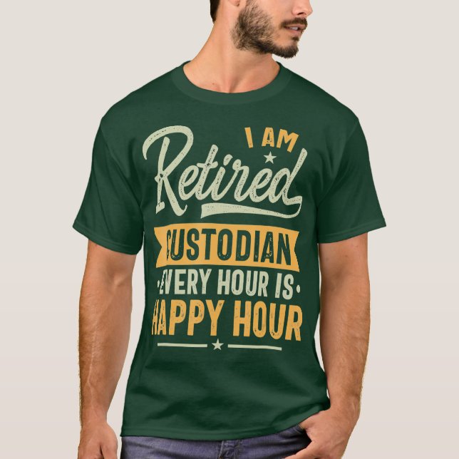 T-shirt Idées Cadeau du dépositaire retraité Gardien retra (Devant)