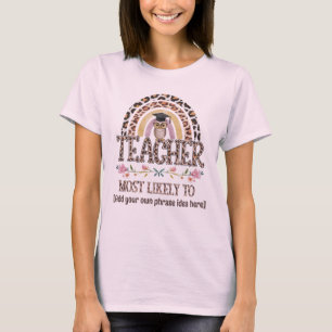 T-shirt Idées Cadeaux 🎓 Enseignant : Les Plus Susceptible