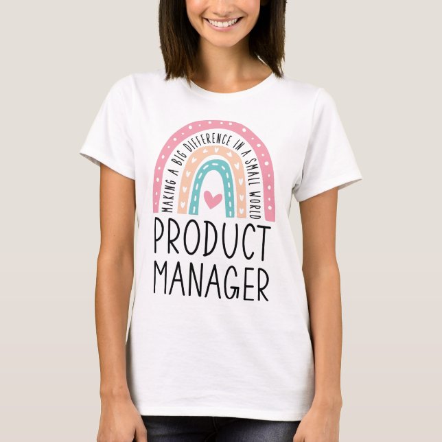 T-shirt Idées cadeaux Rainbow Product Manager (Devant)