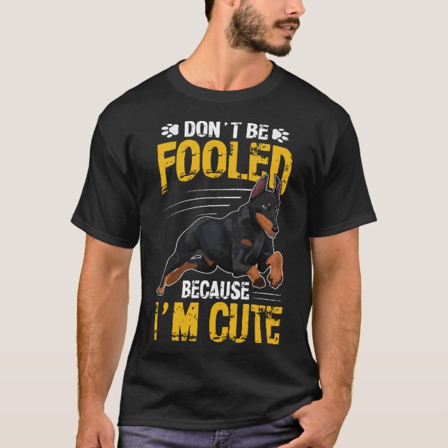 T-shirt Idées Uniques Pour Dobie Doberman Dobe Maman Dit (Devant)