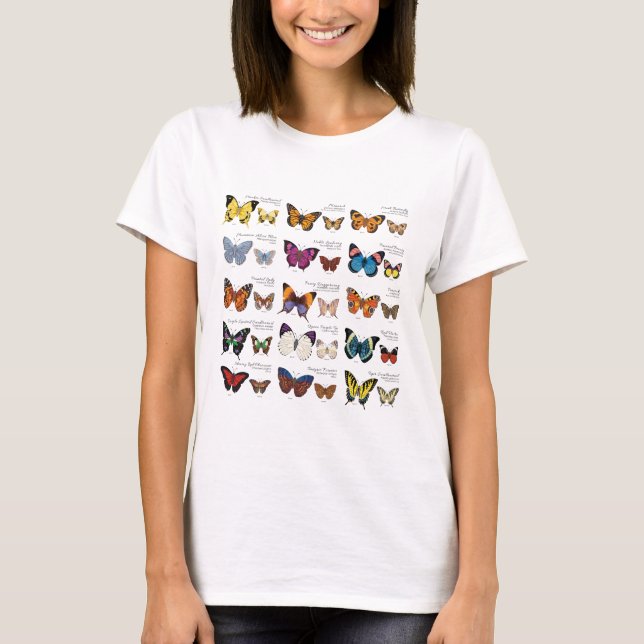T-shirt Identification de papillon (Devant)