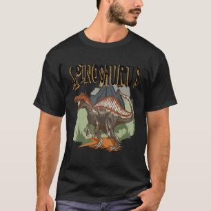 T-shirt Identification des dinosaures de Spinosaurus Dino