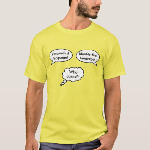 T-shirt Identité de la personne bulles vocales
