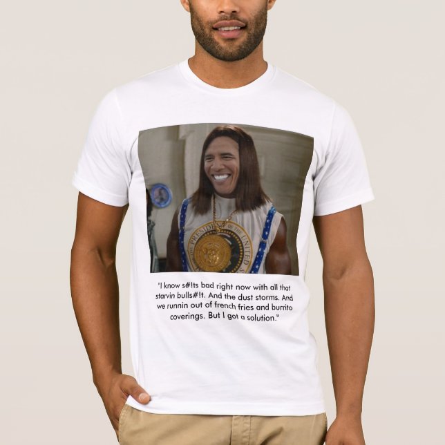 T-shirt Idiocracy Obama (Devant)