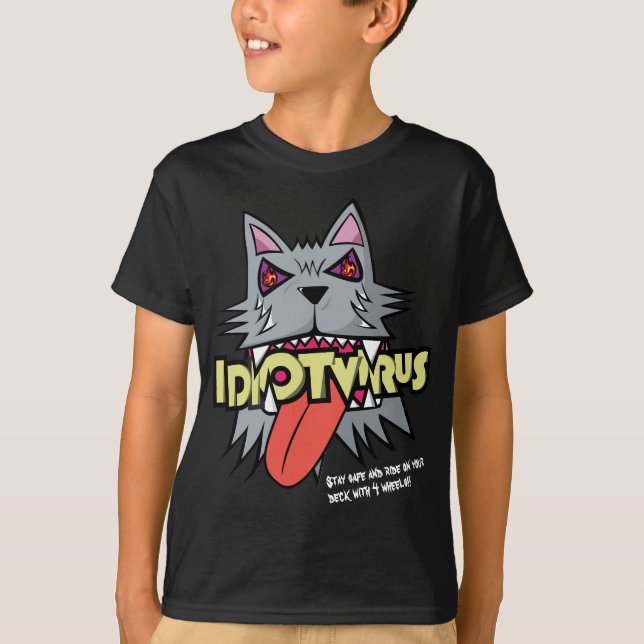 T-shirt IDIOT VIRUS ONHUITIÈME Tokyo Original (Devant)