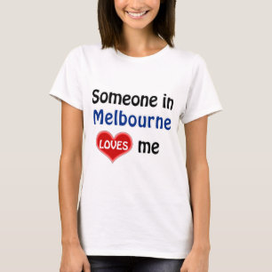 T-shirt Iemand à Melbourne houdt van me T Shirt
