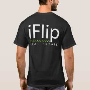 T-shirt iFlip. Je renverse les immobiliers. Promo
