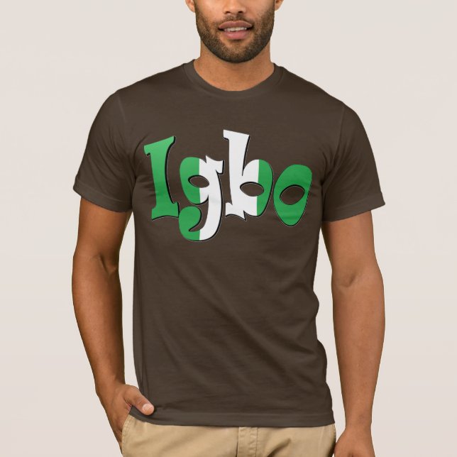 T-shirt Igbo (drapeau nigérien) (Devant)