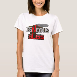 T-shirt Ignée est la chemise de volcan de bonheur