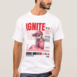 T-shirt IGNITE Aura verrouillé - Anime Streetwear Poster D