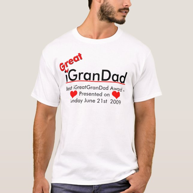 T-shirt iGreatGranDad - Meilleur prix (Devant)