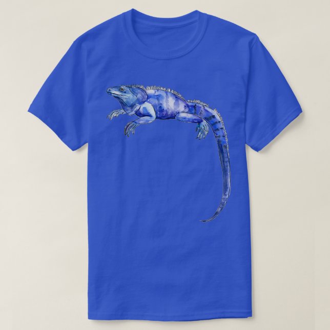 T-shirt Iguana Azul Blue Iguana (Design devant)