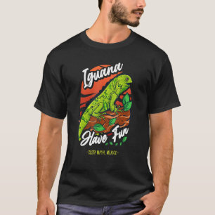 T-shirt Iguana se sont amusés U2013 Costa Maya Mexique