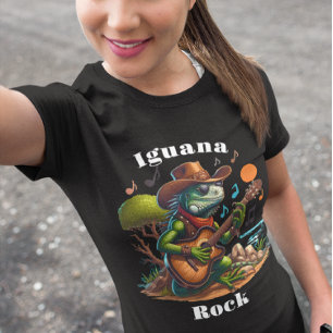 T-shirt Iguana Serenading Rock Dweller