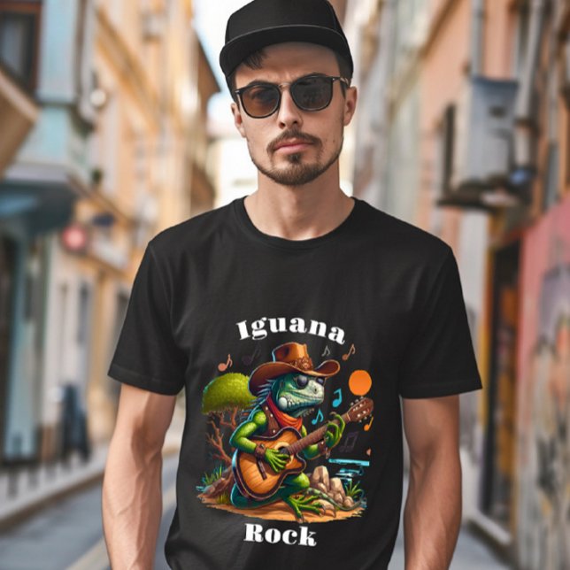 T-shirt Iguana Serenading Rock Dweller (Créateur téléchargé)
