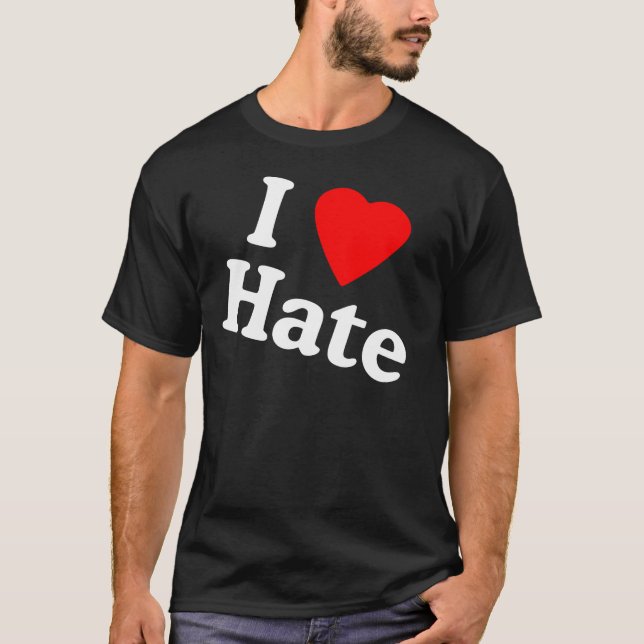 T-shirt ihearthate (Devant)