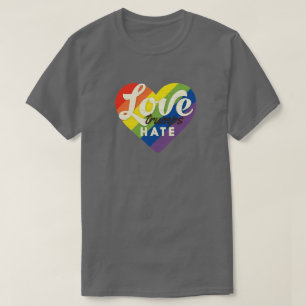 T-shirt II de souvenir de haine d'atouts d'amour