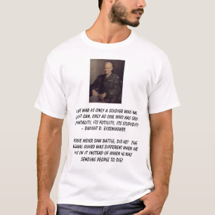 T-shirt Ike, je déteste la guerre en tant que seulement