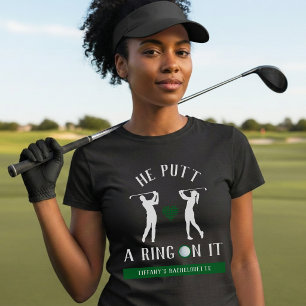 T-shirt Il a mis une bague dessus Golf Enterrement de vie