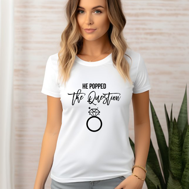 T-shirt "Il a posé la question" - Mariée (Créateur téléchargé)