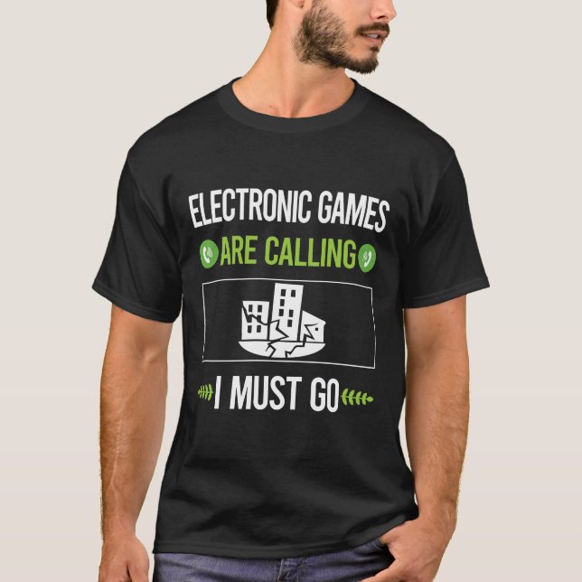 T-shirt Il Appelle Jeux Électroniques (Devant)