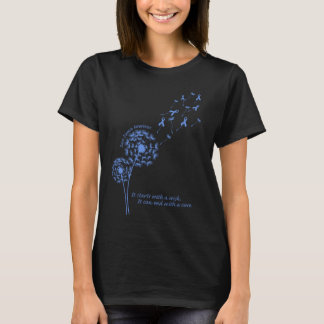 T-shirt Il commence par un souhait qu'il peut finir avec