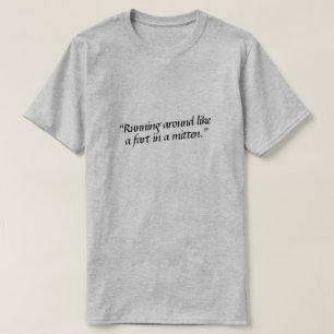 T-shirt Il court comme un panier dans un mitten.