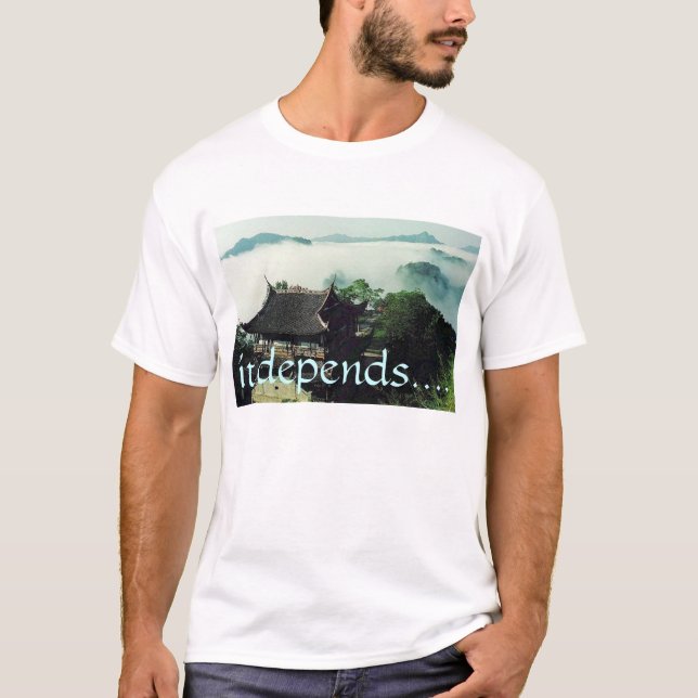 T-shirt il dépend (Devant)