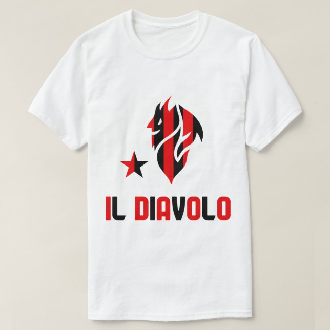 T-shirt Il Diavolo milan rayé (Design devant)