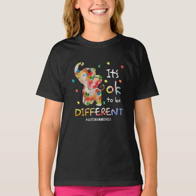T-shirt Il est bon d'être un éléphant de Sensibilisation s (Devant)